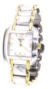 Tissot T-wave quartz mother of pearl two tone watch