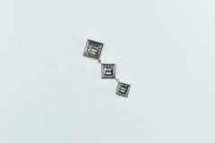 14K Yellow Gold 0.66 Ctw Diamond Tiered Square Drop Pendant