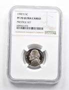 PF70 UCAM 1990-S Jefferson Nickel Prestige Set NGC RARE PEDIGREE