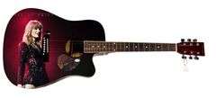 Taylor Swift Signed Custom 1/1 "Stand Up" Acoustic Graphics Guitar ACOA