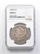 POOR 1 1884-S Morgan Silver Dollar NGC Lowball Pocket Piece