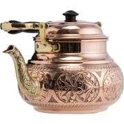 Handmade 1mm Solid Copper Engraved Teapot Kettle
