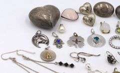 Group lot of Vintage 925 sterling silver mixed jewelry