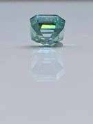 Huge Rare 5.60 Ct Paraiba Green Rare Asscher Cut Fire Moissanite