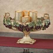 Handcrafted Tuscan Style Vigne Elegante Decorative Centerpiece Bowl