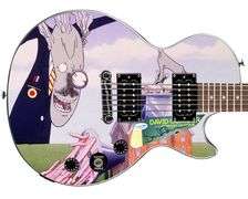 Pink Floyd David Gilmour Signed Custom "Teacher" Epiphone Graphics Guitar ACOA