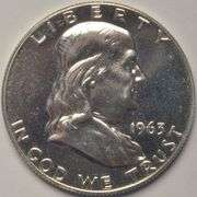 1963 Proof Franklin Half Dollar