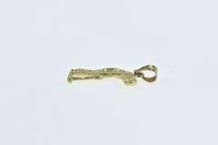 14K Yellow Gold Diamond Cut Golfer Golf Vintage Sport Charm/Pendant