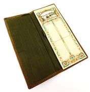 Vintage Italian Florentine Leather Bridge Tally