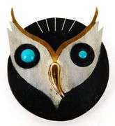 Signed Vintage Taxco Sterling Owl Pin/Pendant