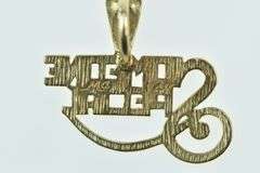 14K Yellow Gold Someone Special Word Cut Out Vintage Charm/Pendant