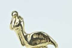 14K Yellow Gold Pelican Coastal Sea Bird Animal Wildlife Charm/Pendant