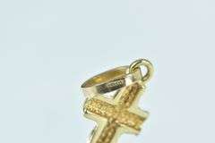 14K Yellow Gold Crucifix Cross Christian Faith Symbol Charm/Pendant