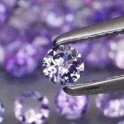 Non stop flashing 3.88ct diamond cut Tanzanite set