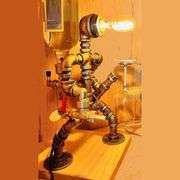Handcrafted Steampunk Robot Liquor Dispenser