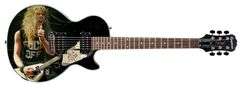 Metallica James Hetfield Signed Custom Epiphone "Vintage FU" Graphics Guitar ACOA