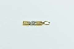 14K Yellow Gold Diamond Mom Heart Love Mother's Day Charm/Pendant