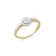 14KT Yellow Gold 0.27ctw Diamond Ring