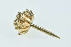 14K Yellow Gold Diamond Chrysanthemum Flower Lapel Pin/Brooch