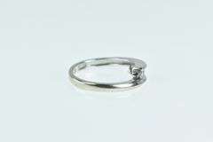 10K White Gold Graduated Diamond Split Band Statement Ring