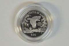 1999 Superb Gem Cameo Proof $25 Pure Platinum Eagle. Box/COA