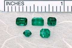 Fine Emerald Lot of 5