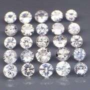 Heated only 3.65ct diamond white Sapphire set