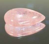 Elegant 24.55ct peach pink Morganite cabochon