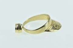 14K Yellow Gold Golf Visor Vintage Hat Golfer Sporty Charm/Pendant