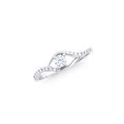 14KT White Gold 0.35ctw Diamond Ring