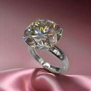 Huge Rare 12 Ct VVs1 White E-F Simulated Lab Diamond Ring