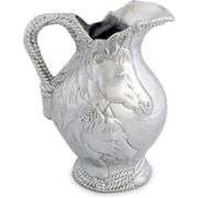 Aluminum Horse & Rope Equestrian Pitcher