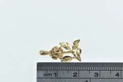 14K Yellow Gold Rose Flower Vintage Classic Romantic Charm/Pendant