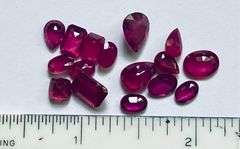 Brilliant Collection of 18.51CTS Ruby Gemstone Parcel