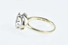 14K Yellow Gold 0.30 Ctw 1940's Diamond Engagement Ring