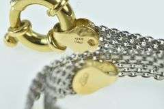 Platinum 18k Gold 6.5mm Squared Flat Mesh Chain Necklace