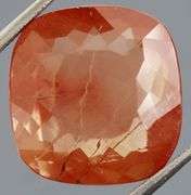 Awesome 9.15ct color shifting peach and green Andesine