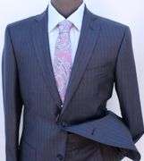 Designer Navy Color Slim Fit Suit, By Galante