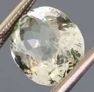 Dazzling 3.43ct oval cut white Beryl