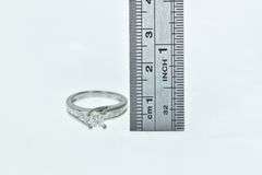 Platinum 1.31 Ctw Princess Cut Diamond Engagement Ring
