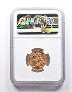 MS66 1925 Great Britain 1 Sovereign Gold Coin NGC