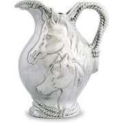 Aluminum Horse & Rope Equestrian Pitcher