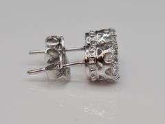 Sparkling 2.04 Ct VVs1 F-G Lab Simulated Diamond Earrings
