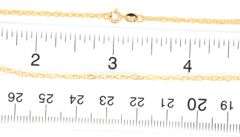 18kt Yellow gold Singapore chain necklace