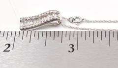 Dazzling 14K White Gold Diamond Pendant Necklace