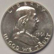 1961 Proof Franklin Half Dollar