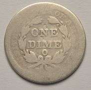 1853-O Seated Liberty Dime, Circulated.