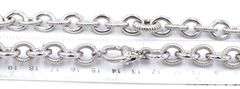 925 Sterling silver Judith Ripka circle link necklace