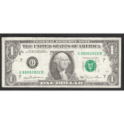 $1 1981 FRN LOW FOUR DIGIT SERIAL 00002822 CHEAP VERY FINE