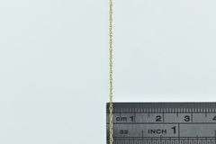 14K Yellow Gold 1.0m Rolling Cable Woven Link Twist Necklace